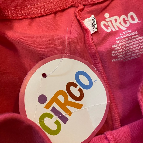 Circo Kids Pink Flared pull on leggings Pants size 10-12 large - Picture 4 of 6